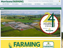 Tablet Screenshot of morrisons-farming.com